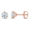 Thumbnail Image 1 of Certified Round-Cut Diamond Solitaire Stud Earrings 1-3/8 ct tw 18K Rose Gold (SI2/I)