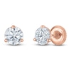 Thumbnail Image 2 of Certified Round-Cut Diamond Solitaire Stud Earrings 1-3/8 ct tw 18K Rose Gold (SI2/I)