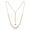 Thumbnail Image 1 of Round-Cut Natural Amethyst Bezel Bolo Necklace 14K Yellow Gold 26"