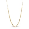 Thumbnail Image 3 of Round-Cut Natural Amethyst Bezel Bolo Necklace 14K Yellow Gold 26"