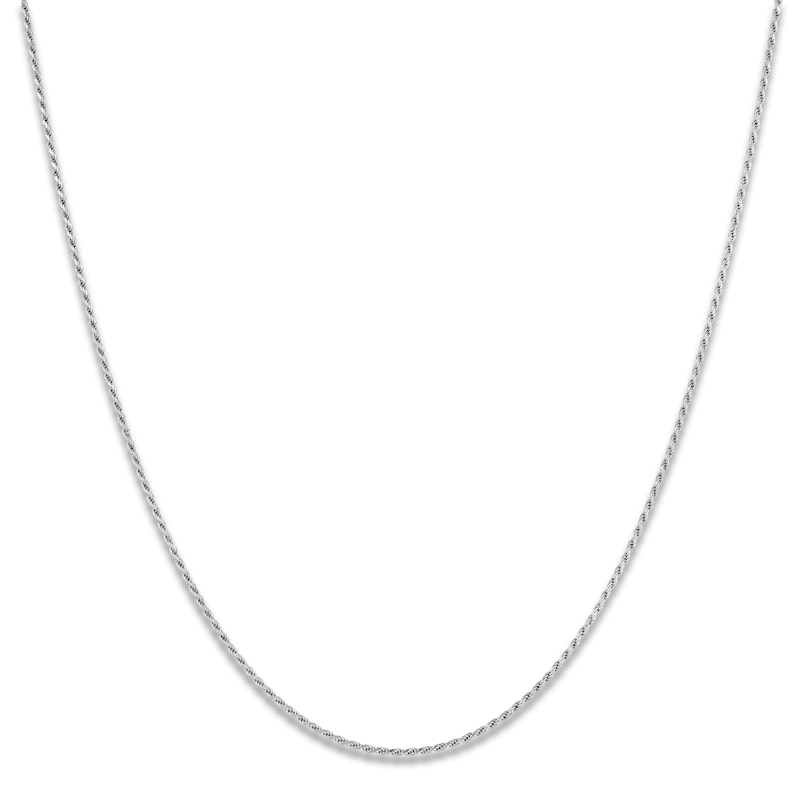 Main Image 1 of Solid Diamond-Cut Rope Chain Necklace 1.3mm Sterling Silver 18"