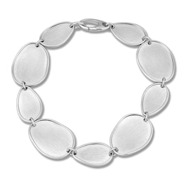 Italia D'Argento Pebble Texture Bracelet Sterling Silver 8.5"