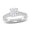 Thumbnail Image 1 of Lab-Grown Cushion-Cut Diamond Engagement Ring 1-1/4 ct tw 14K White Gold