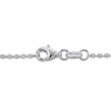 Thumbnail Image 2 of Cultured Pearl & White Lab-Created Sapphire Drop Necklace Sterling Silver 18"