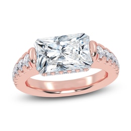 Radiant-Cut Created By Jared Studio Lab-Grown Diamond Engagement Ring 3-1/2 ct tw 14K Rose Gold