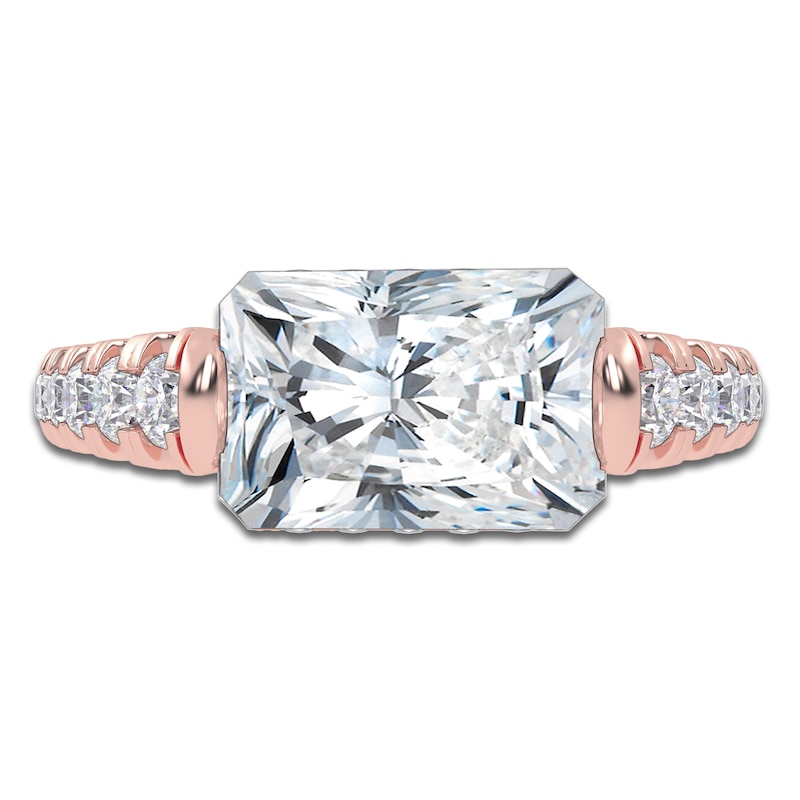 Main Image 3 of Radiant-Cut Created By Jared Studio Lab-Grown Diamond Engagement Ring 3-1/2 ct tw 14K Rose Gold