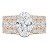 Thumbnail Image 3 of Oval-Cut Created By Jared Studio Lab-Grown Diamond Engagement Ring 3-3/4 ct tw 14K Yellow Gold