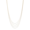 Thumbnail Image 1 of Italia D'Oro Solid Four-Strand Valentino Mirror Chain Necklace 14K Yellow Gold 17"