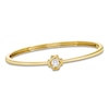 Thumbnail Image 1 of Unspoken Diamond Solitaire Bangle Bracelet 1/2 ct tw 14K Yellow Gold 7.25" (I1/I)