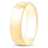 Thumbnail Image 2 of Men's Cross Center Brushed Wedding Band 14K Yellow Gold 6mm