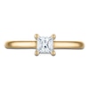 Thumbnail Image 3 of Princess-Cut Lab-Grown Diamond Solitaire Plus Engagement Ring 1/2 ct tw 18K Yellow Gold (VS2/F)