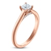 Thumbnail Image 2 of Princess-Cut Lab-Grown Diamond Solitaire Plus Engagement Ring 1/2 ct tw 18K Rose Gold (VS2/F)