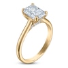Thumbnail Image 2 of Radiant-Cut Lab-Grown Diamond Solitaire Plus Engagement Ring 2-5/8 ct tw 18K Yellow Gold (VS2/F)