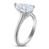 Thumbnail Image 2 of Pear-Shaped Lab-Grown Diamond Solitaire Plus Engagement Ring 2-5/8 ct tw Platinum (VS2/F)