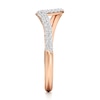 Thumbnail Image 3 of J'Lure Lab-Grown Diamond Contour Wedding Band 1/3 ct tw 18K Rose Gold
