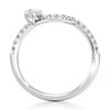 Thumbnail Image 2 of J'Lure Octagon Step-Cut Lab-Grown Diamond Contour Wedding Band 3/8 ct tw 18K White Gold