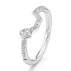 Thumbnail Image 4 of J'Lure Octagon Step-Cut Lab-Grown Diamond Contour Wedding Band 3/8 ct tw 18K White Gold