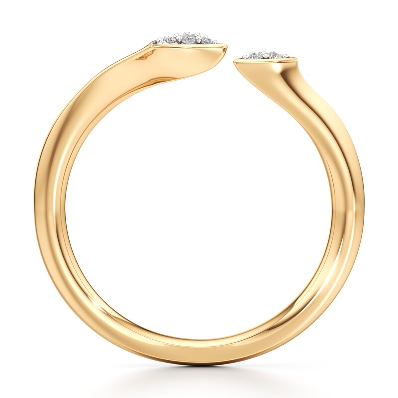 Main Image 2 of J'Lure Lab-Grown Diamond Wedding Band 1/20 ct tw 18K Yellow Gold