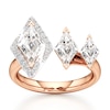 Thumbnail Image 1 of J'Lure Lozenge Step-Cut Lab-Created Diamond Engagement Ring 2-1/4 ct tw 18K Rose Gold