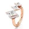 Thumbnail Image 4 of J'Lure Lozenge Step-Cut Lab-Created Diamond Engagement Ring 2-1/4 ct tw 18K Rose Gold