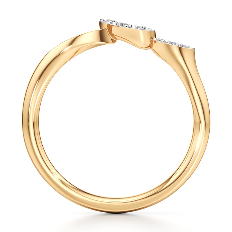 Main Image 2 of J'Lure Lab-Grown Diamond Wedding Band 1/20 ct tw 18K Yellow Gold