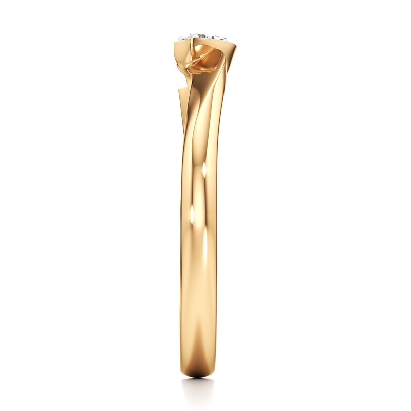 Main Image 3 of J'Lure Lab-Grown Diamond Wedding Band 1/20 ct tw 18K Yellow Gold