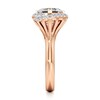 Thumbnail Image 3 of J'Lure Square-Emerald Step-Cut Lab-Grown Diamond Engagement Ring 3-5/8 ct tw 18K Rose Gold