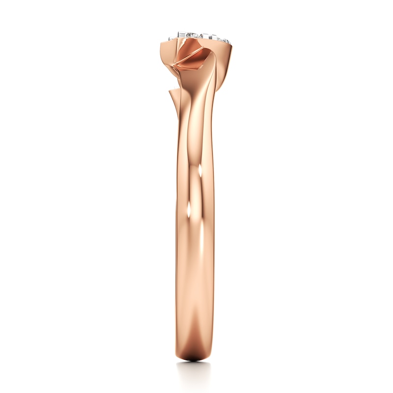 Main Image 3 of J'Lure Lab-Grown Diamond Wedding Band 1/10 ct tw 18K Rose Gold