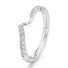 Thumbnail Image 4 of J'Lure Lab-Grown Diamond Contour Wedding Band 1/4 ct tw 18K White Gold