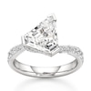 Thumbnail Image 1 of J'Lure Shield Step-Cut Lab-Grown Diamond Bypass Engagement Ring 3-1/2 ct tw 18K White Gold