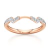 Thumbnail Image 1 of J'Lure Lab-Grown Diamond Angled Contour Wedding Band 1/5 ct tw 18K Rose Gold