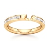 Thumbnail Image 1 of J'Lure Baguette-Cut Lab-Grown Diamond Contour Wedding Band 1/3 ct tw 18K Yellow Gold