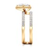 Thumbnail Image 3 of J'Lure Carre Step-Cut Lab-Grown Diamond Spiral Engagement Ring 1-3/8 ct tw 18K Yellow Gold