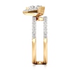 Thumbnail Image 3 of J'Lure Shield Step-Cut Lab-Grown Diamond Spiral Engagement Ring 1-3/8 ct tw 18K Yellow Gold