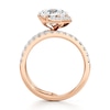Thumbnail Image 2 of J'Lure Octagon Brilliant-Cut Lab-Created Diamond Spiral Engagement Ring 2-1/2 ct tw 18K Rose Gold