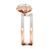 Thumbnail Image 3 of J'Lure Octagon Brilliant-Cut Lab-Created Diamond Spiral Engagement Ring 2-1/2 ct tw 18K Rose Gold