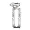 Thumbnail Image 3 of J'Lure Leaf Step-Cut Lab-Created Diamond Spiral Engagement Ring 3-3/4 ct tw 18K White Gold