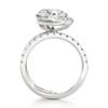 Thumbnail Image 2 of J'Lure Heart Brilliant-Cut Lab-Created Diamond Spiral Engagement Ring 3-7/8 ct tw 18K White Gold