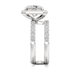 Thumbnail Image 3 of J'Lure Radiant Brilliant-Cut Lab-Grown Diamond Spiral Engagement Ring 3-7/8 ct tw 18K White Gold