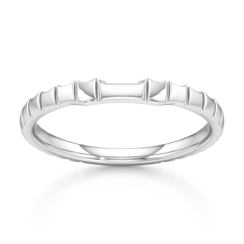 Main Image 1 of J'Lure Contour Wedding Band 18K White Gold