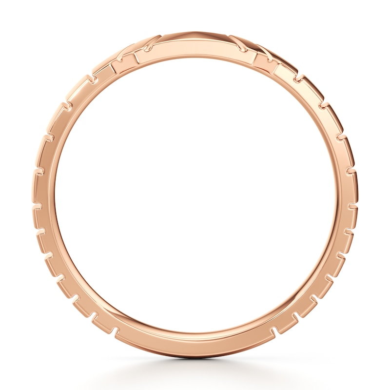 Main Image 2 of J'Lure Contour Wedding Band 18K Rose Gold