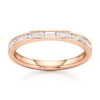 Thumbnail Image 1 of J'Lure Baguette & Round-Cut Lab-Grown Diamond Wedding Band 1/3 ct tw 18K Rose Gold