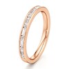 Thumbnail Image 4 of J'Lure Baguette & Round-Cut Lab-Grown Diamond Wedding Band 1/3 ct tw 18K Rose Gold