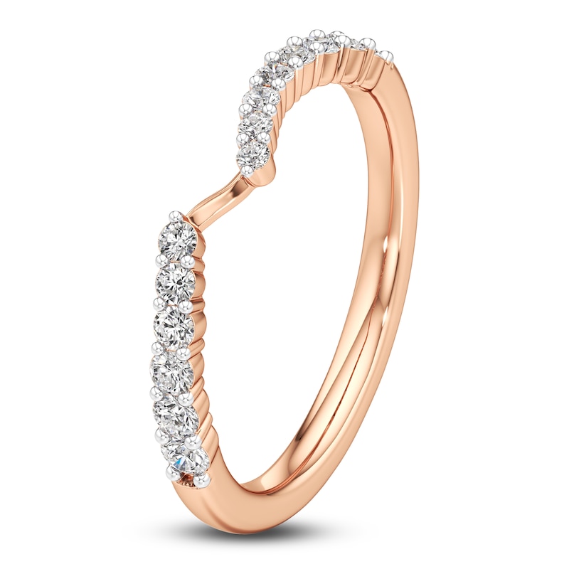Main Image 2 of J'Lure Lab-Grown Diamond Wedding Band 1/4 ct tw 18K Rose Gold