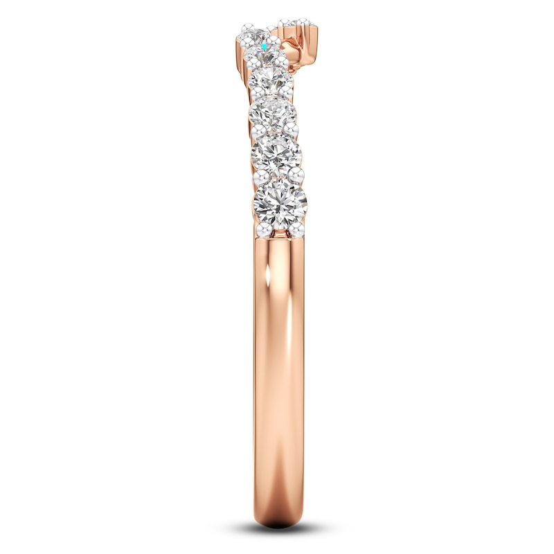 Main Image 3 of J'Lure Lab-Grown Diamond Wedding Band 1/4 ct tw 18K Rose Gold