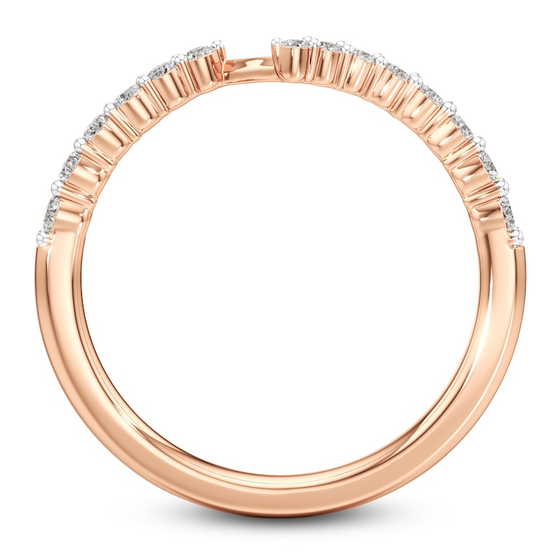 Main Image 4 of J'Lure Lab-Grown Diamond Wedding Band 1/4 ct tw 18K Rose Gold