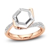 Thumbnail Image 1 of J'Lure Hexagon Portrait-Cut Lab-Grown Diamond Engagement Ring 3-1/2 ct tw 18K Rose Gold