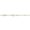 Thumbnail Image 2 of Oval-Cut Lab-Created Opal & Diamond Station Bracelet 1/20 ct tw 10K Yellow Gold 7.25"