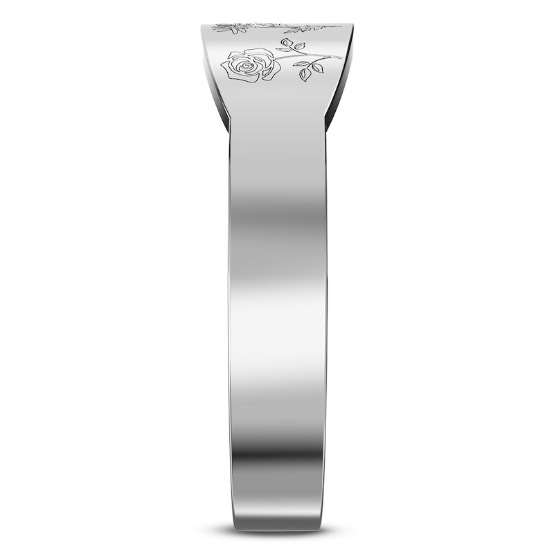 Main Image 2 of Birth Flowers Ring 14K White Gold
