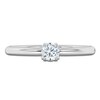 Thumbnail Image 3 of Certified Round-Cut Diamond Solitaire Engagement Ring 1/4 ct tw Platinum (VS2/F)